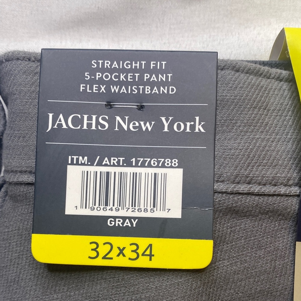 Jachs New York‎ Men's Slim Straight Gray Jeans - Picture 5 of 8